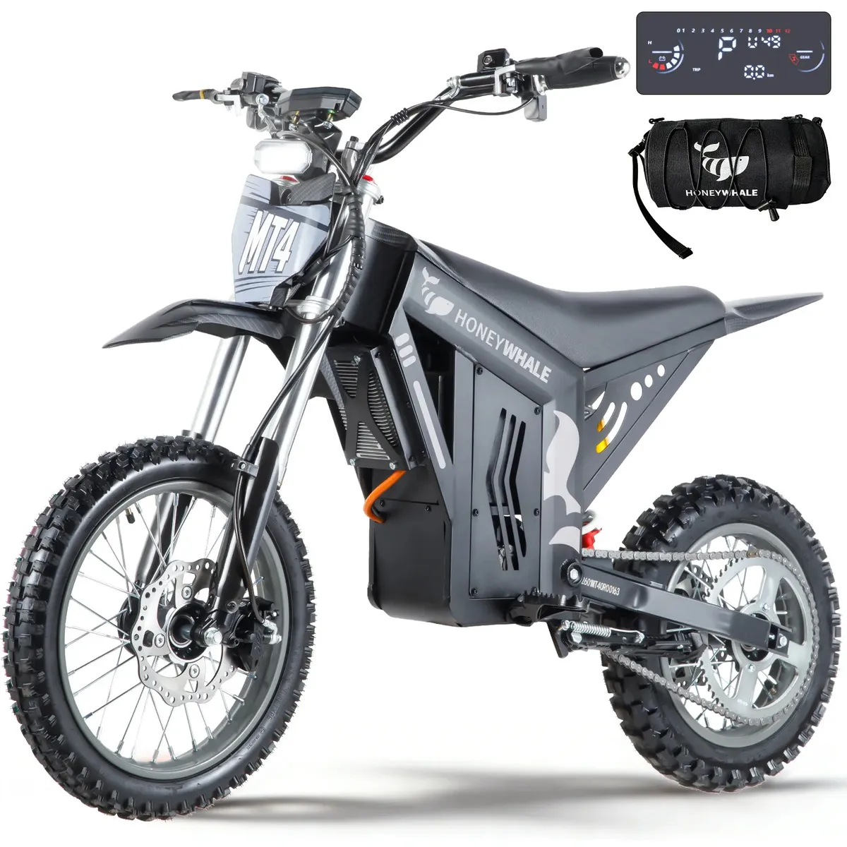 1 HONEYWHALE MT4 Bicicleta MT4 com Motor 2000W e Autonomia de 50 km - Imagem 1