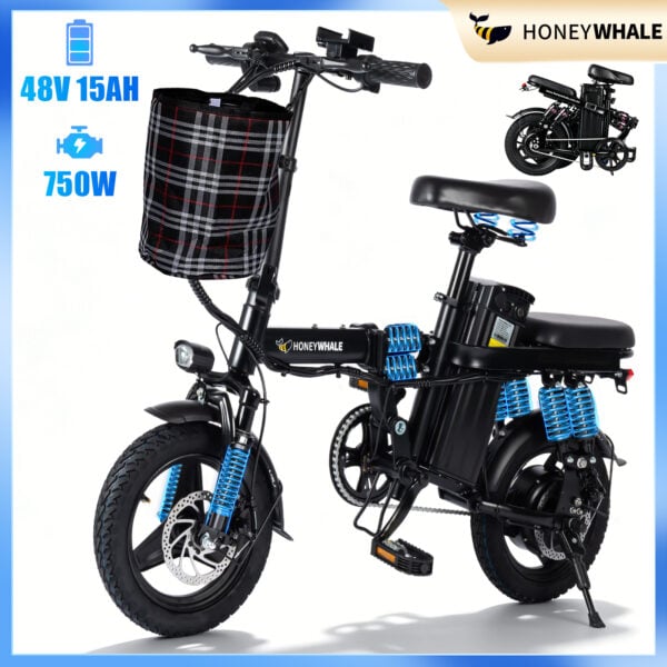 HONEYWHALE S6 PRO-S Bicicleta Elétrica Dobrável com Bateria Removível e 750W