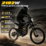 HONEYWHALE BK09 Bicicleta Elétrica de 19" para Adulto com 2192W e 60 km/h - Imagem 2