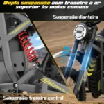 HONEYWHALE BK09 Bicicleta Elétrica de 19" para Adulto com 2192W e 60 km/h - Imagem 4
