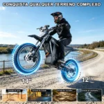 HONEYWHALE MT4 Bicicleta MT4 com Motor 2000W e Autonomia de 50 km - Imagem 6