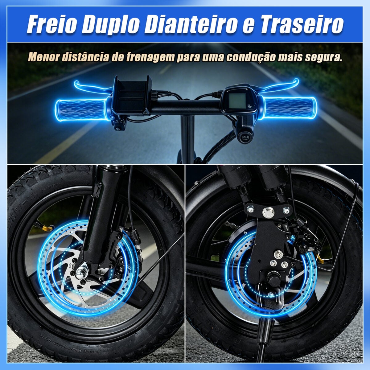 HONEYWHALE S6 PRO-S Bicicleta Elétrica Dobrável com Bateria Removível e 750W - Imagem 6