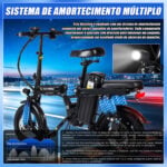 HONEYWHALE S6 PRO-S Bicicleta Elétrica Dobrável com Bateria Removível e 750W - Imagem 8