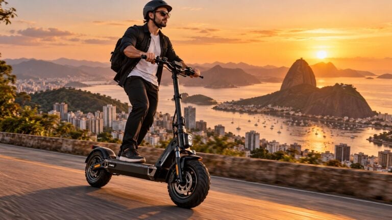 Passeio de patinete Honeywhale ao pôr do sol