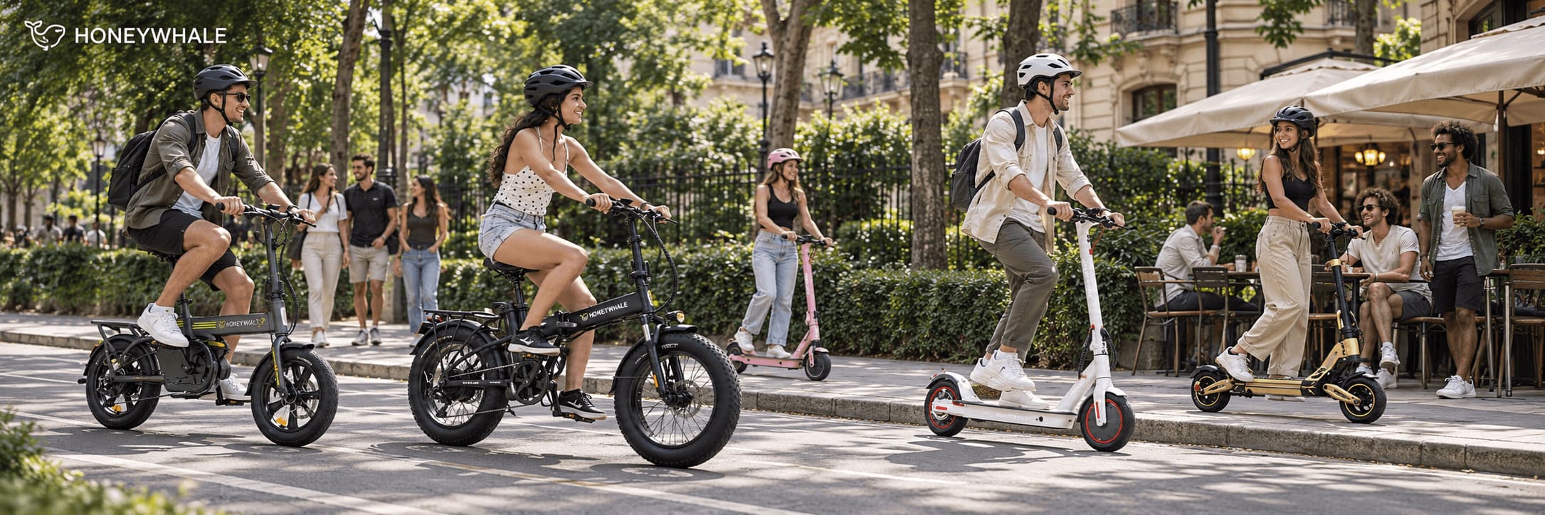 Mobilidade urbana com patinetes elétricos Honeywhale