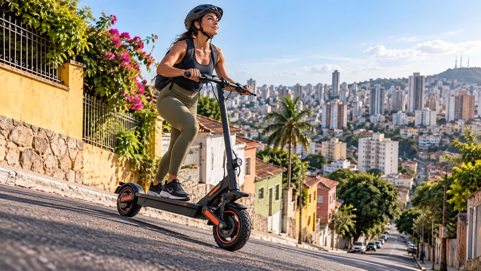 Tour de patinete elétrico: Cidade Montanhosa